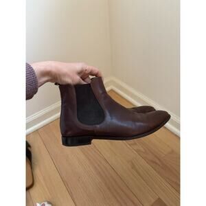 European Genuine Leather Brown Chelsea Boots 7.5